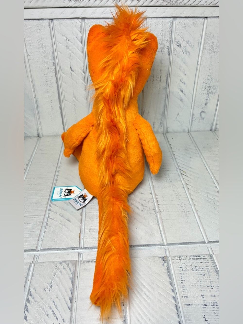 Jellycat Cruz Crested Newt Orange Plush RETIRED Collectible Stuffed Animal Toy - Picture 4 of 9